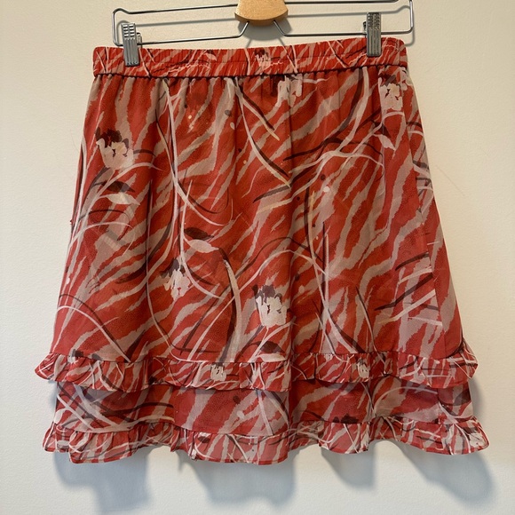 All Saints Mini Skirt Size Medium Pink - Picture 4 of 9